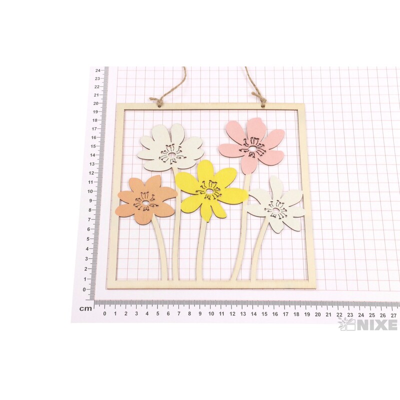 ZÁVĚS KVĚT 20x20cm*MIX BAREV