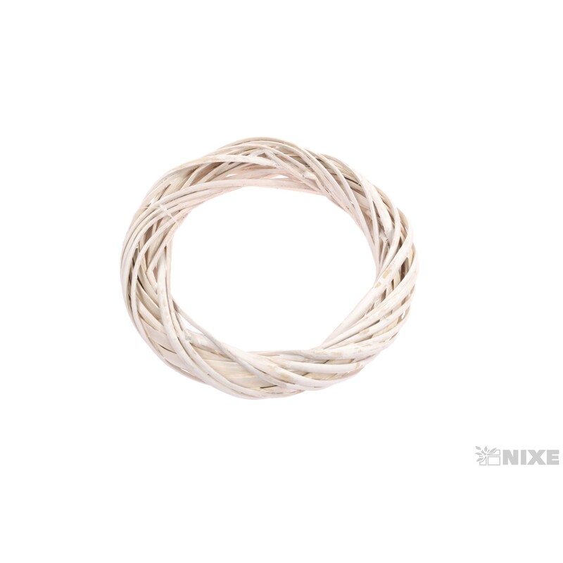 VĚNEC PROUTĚNÝ 20cm*BÍLÁ