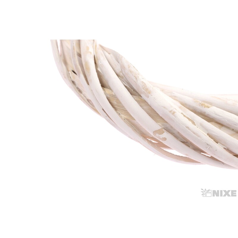 VĚNEC PROUTĚNÝ 20cm*BÍLÁ