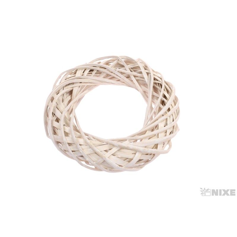 VĚNEC PROUTĚNÝ 25cm*BÍLÁ