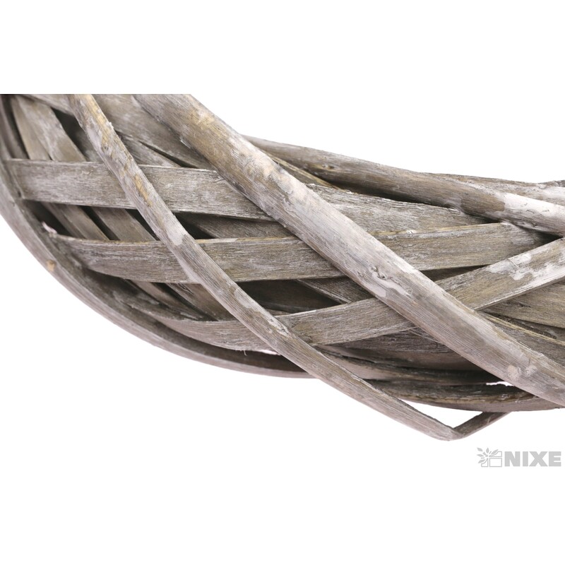 VĚNEC PROUTĚNÝ 30cm*ŠEDÁ