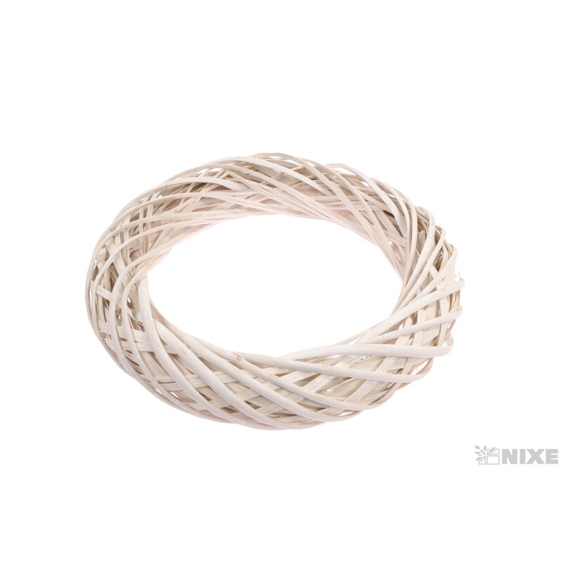 VĚNEC PROUTĚNÝ 40cm*BÍLÁ