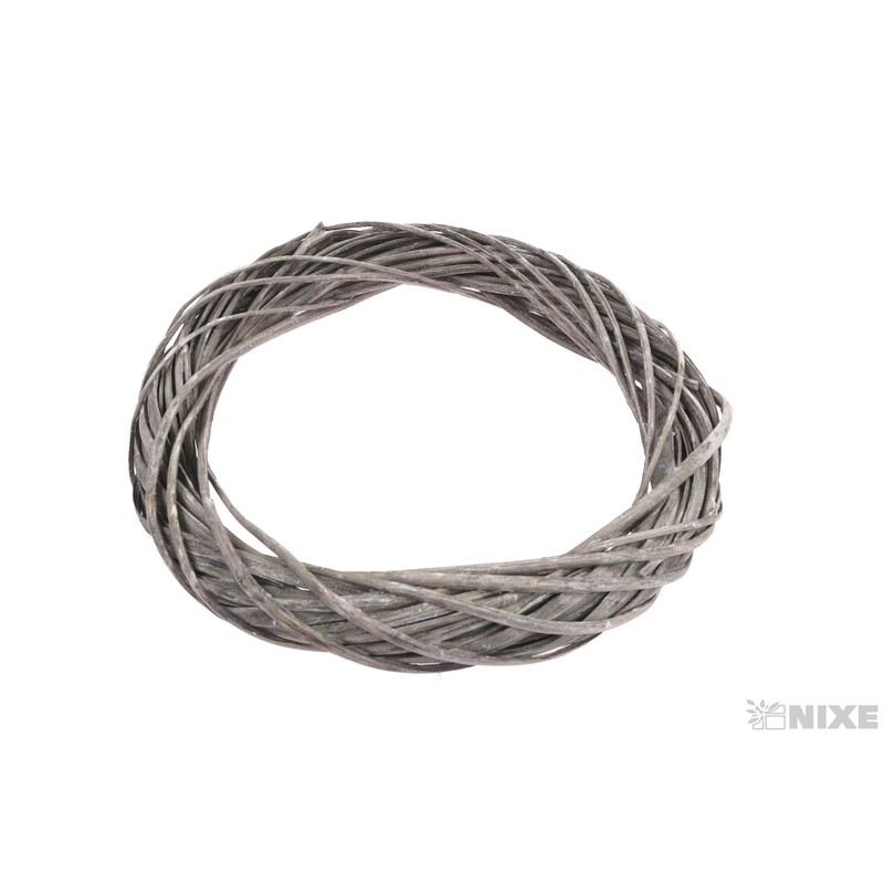 VĚNEC PROUTĚNÝ 40cm*ŠEDÁ