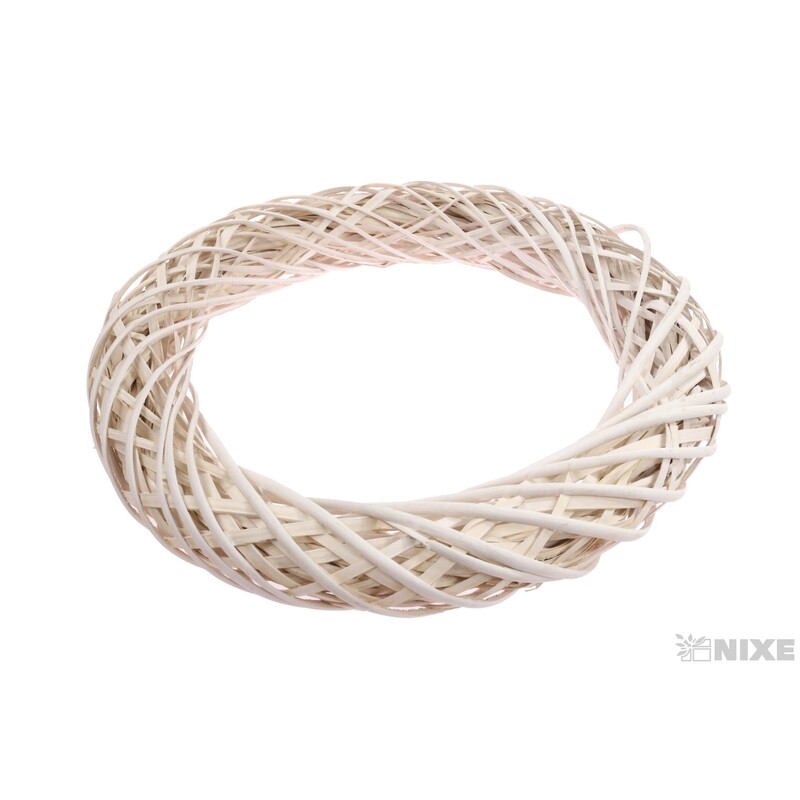 VĚNEC PROUTĚNÝ 50cm*BÍLÁ