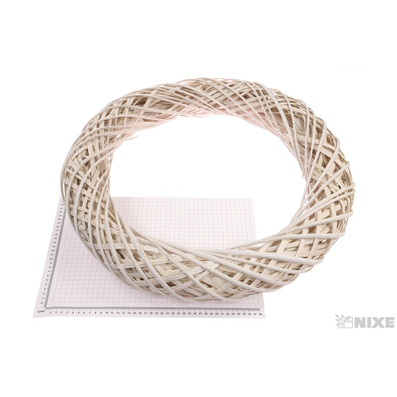 VĚNEC PROUTĚNÝ 60cm*BÍLÁ