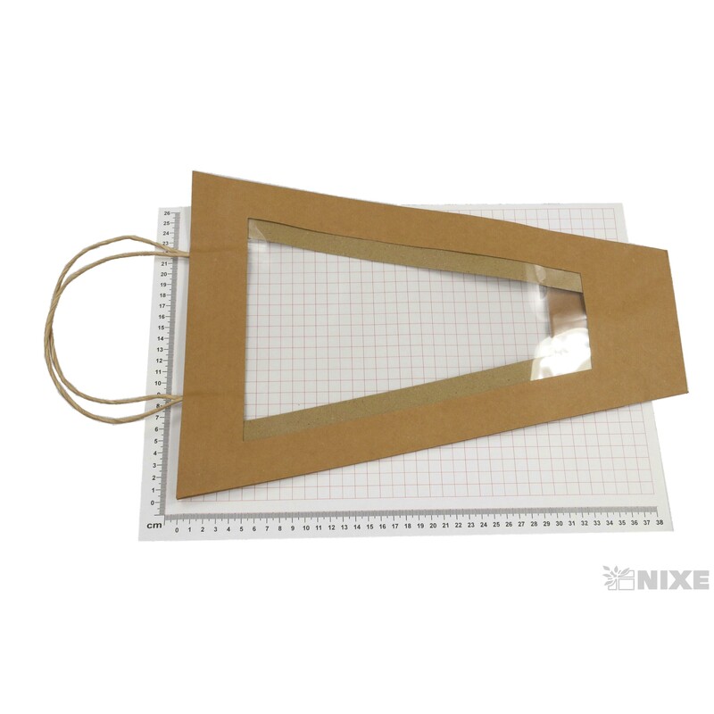 TAŠKA H OKNO 43x30x11x13cm*PŘÍRODNÍ