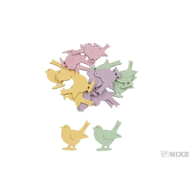 PTÁČEK D 5cm 18ks*MIX BAREV