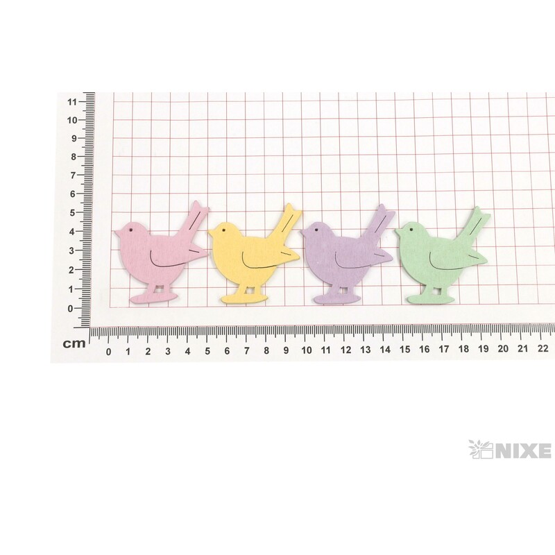 PTÁČEK D 5cm 18ks*MIX BAREV