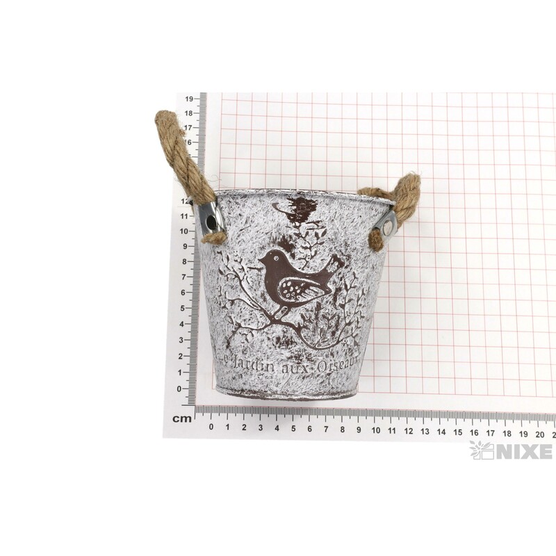 PLECHOVÝ OBAL 12x11cm*BÍLÁ