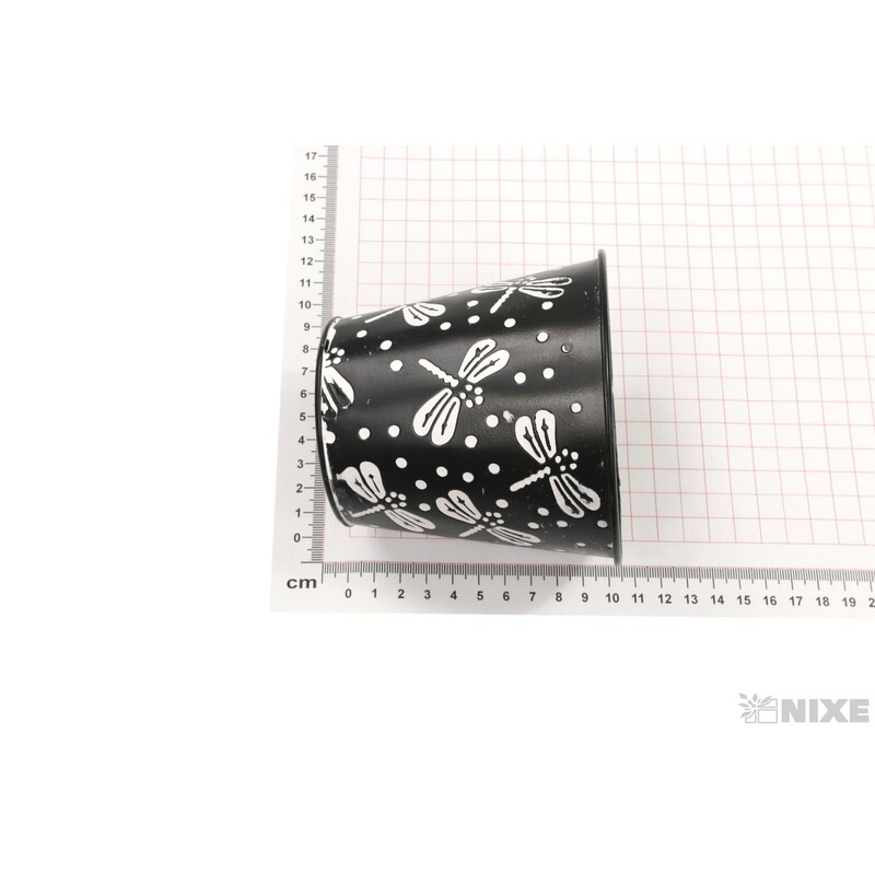 PLECHOVÝ OBAL 12x10cm*ČERNÁ