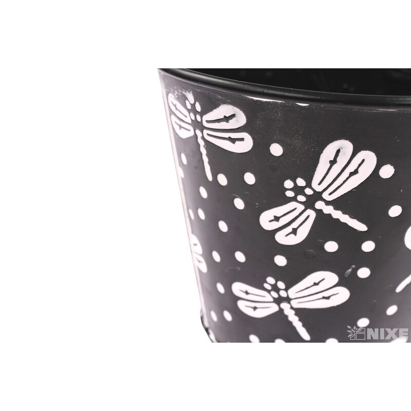 PLECHOVÝ OBAL 12x11cm*ČERNÁ