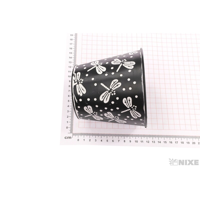 PLECHOVÝ OBAL 12x11cm*ČERNÁ