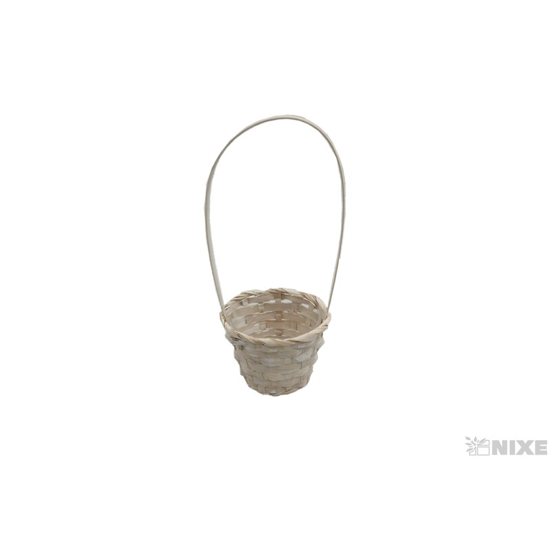 KOŠ PROUTĚNÝ 10x08x33cm*BÍLÁ