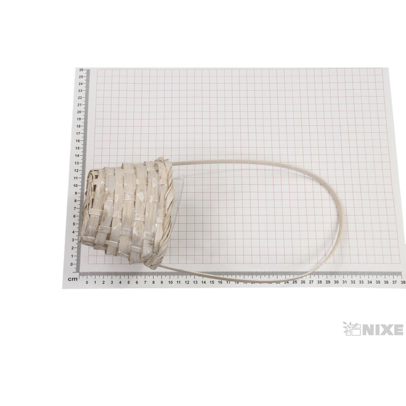 KOŠ PROUTĚNÝ 10x08x33cm*BÍLÁ