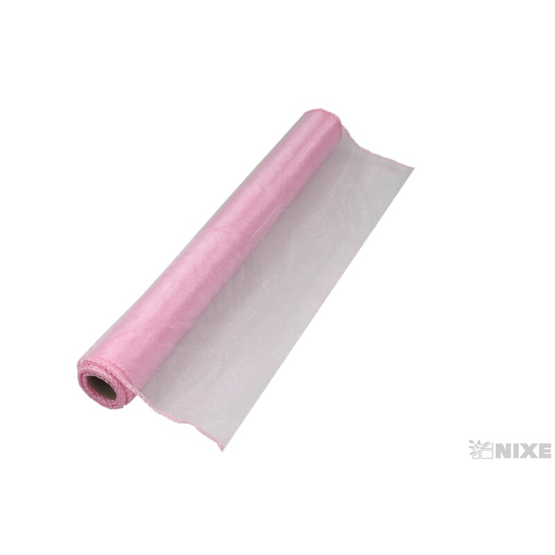 ORGANZA 39cmx8m*RŮŽOVÁ