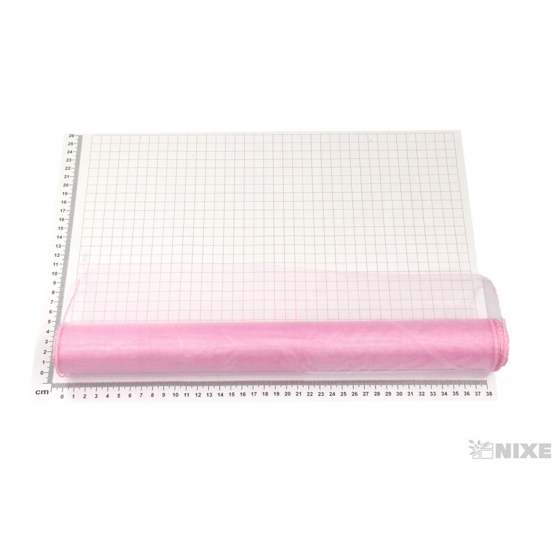 ORGANZA 39cmx8m*RŮŽOVÁ