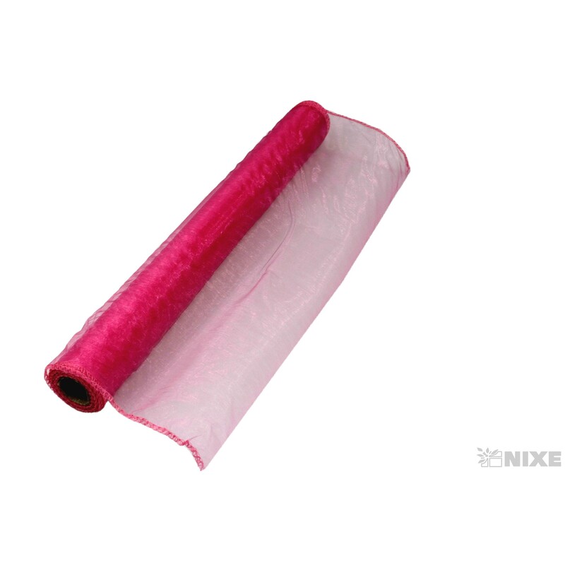 ORGANZA 39cmx8m*RŮŽOVÁ MALINA