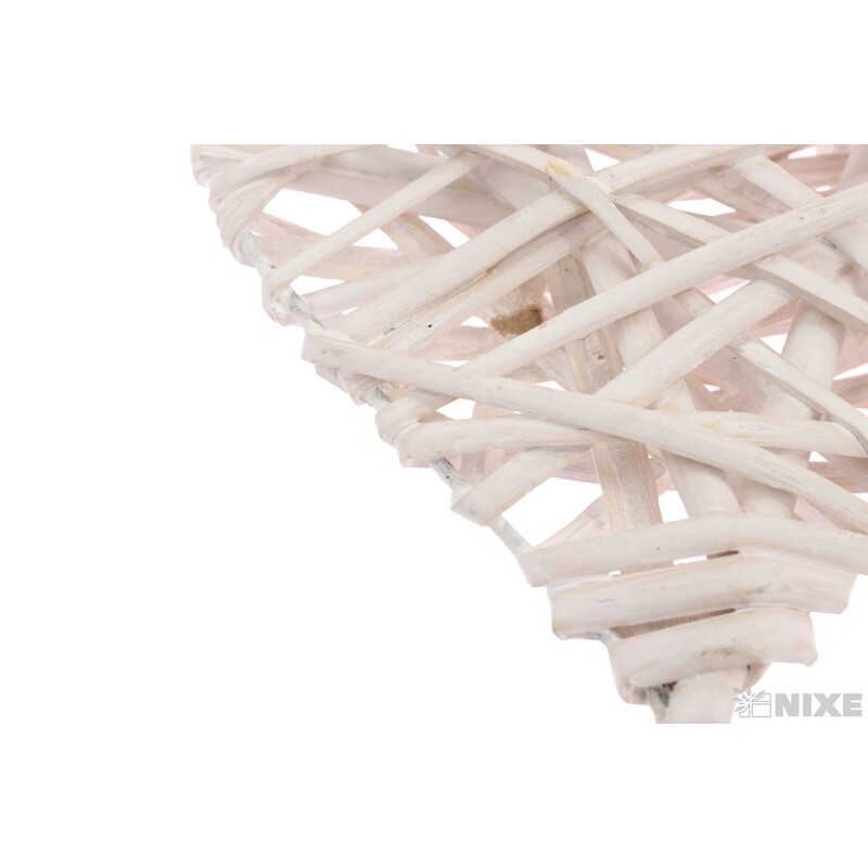 ZÁVĚS SRDCE 12cm*BÍLÁ