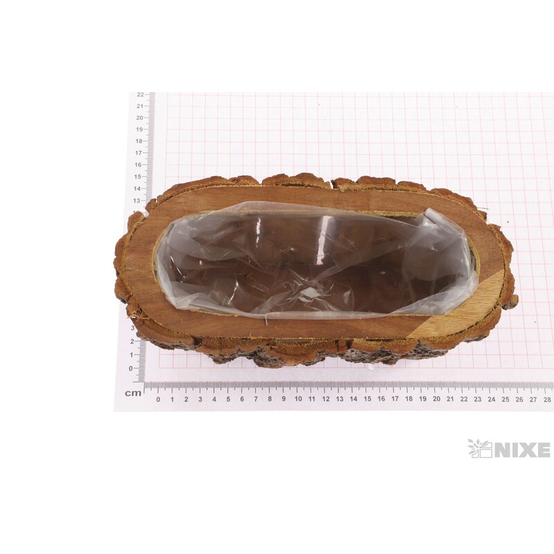 OBAL KŮRA OVÁL 20x11x7cm*PŘÍRODNÍ