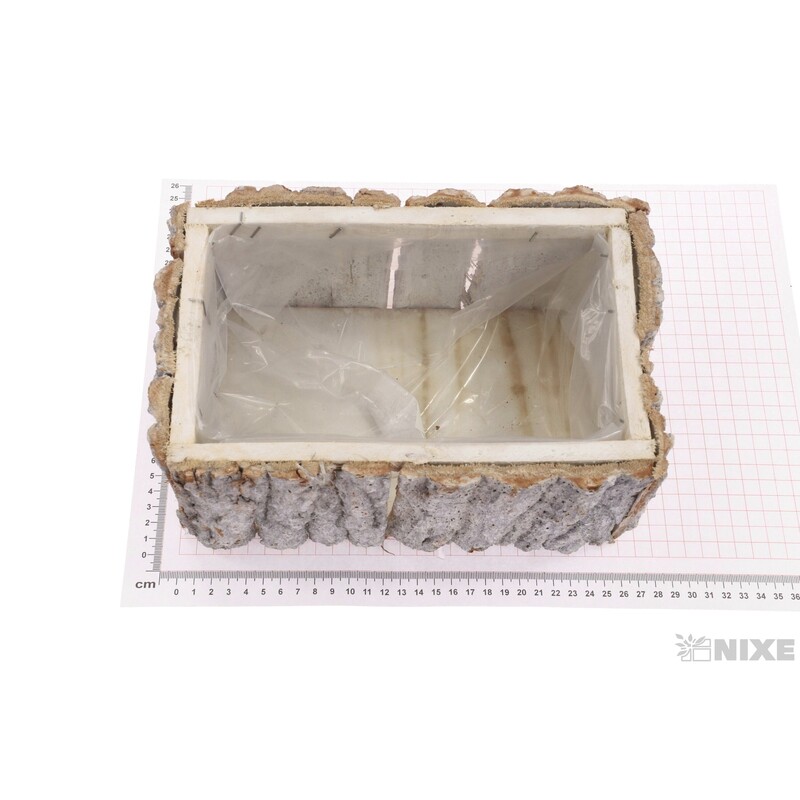 OBAL KŮRA OBDÉLNÍK 22x12x13cm*BÍLÁ