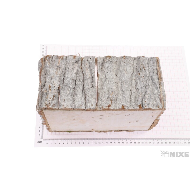 OBAL KŮRA OBDÉLNÍK 22x12x13cm*BÍLÁ