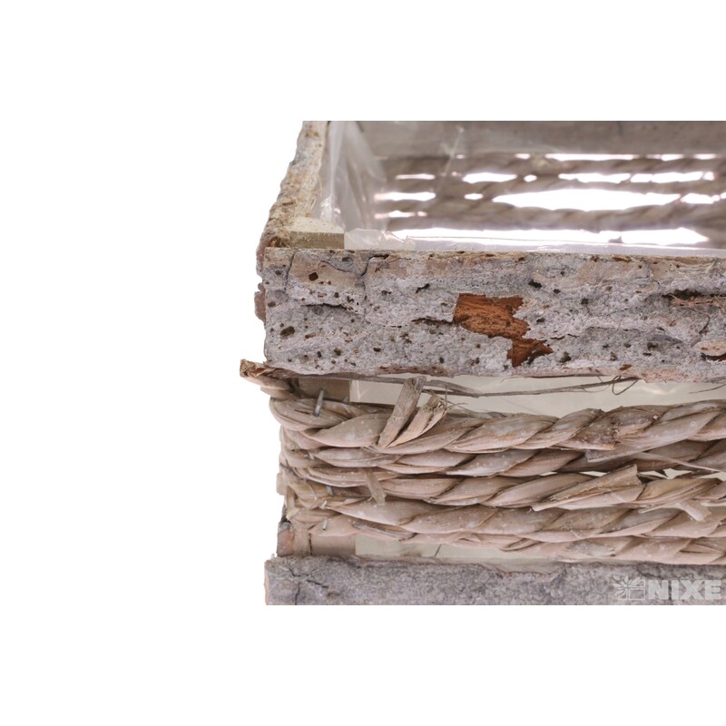 OBAL KŮRA OBDÉLNÍK 26x20x13cm*BÍLÁ