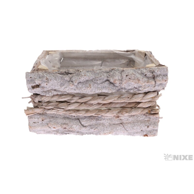 OBAL KŮRA OBDÉLNÍK 16x09x10cm*BÍLÁ