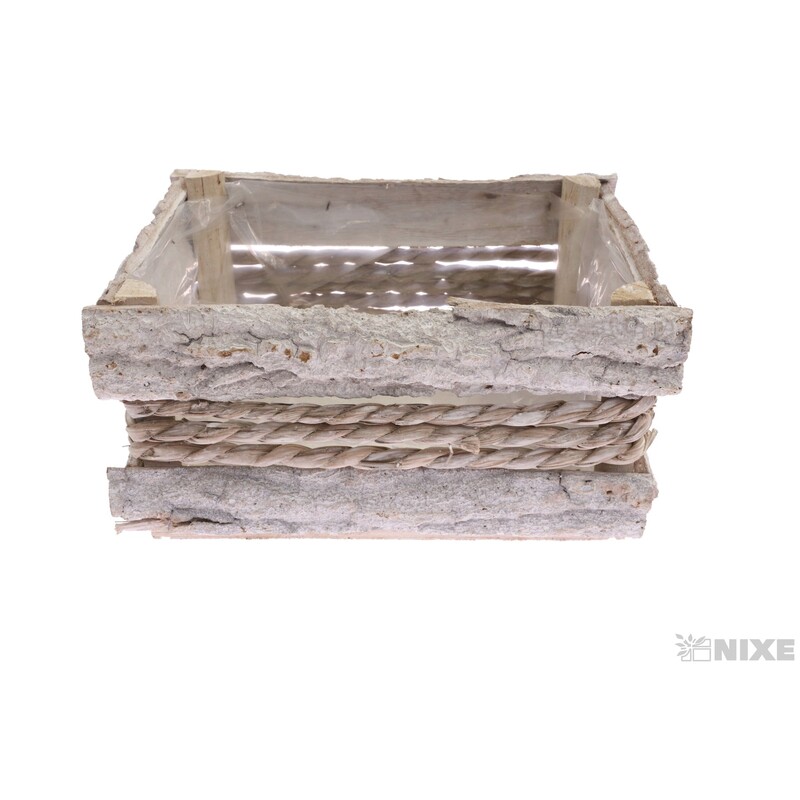 OBAL KŮRA OBDÉLNÍK 22x15x12cm*BÍLÁ