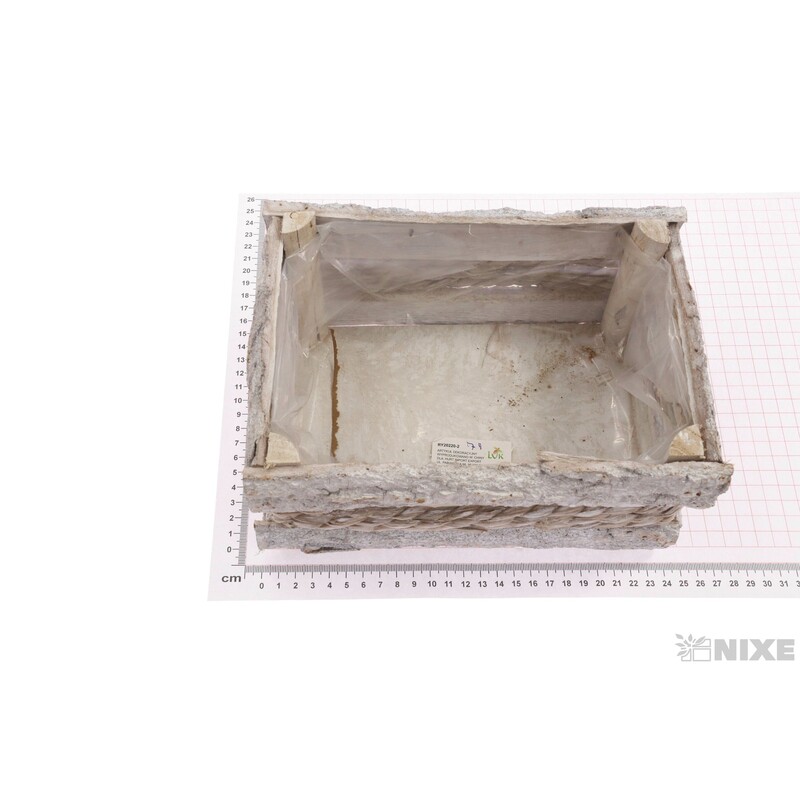 OBAL KŮRA OBDÉLNÍK 22x15x12cm*BÍLÁ