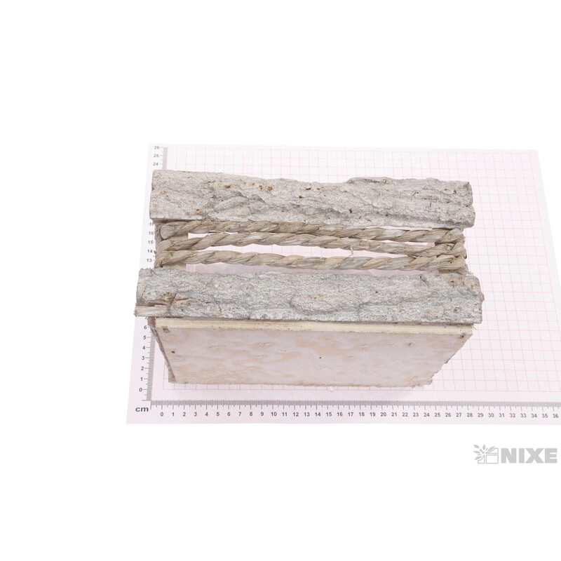 OBAL KŮRA OBDÉLNÍK 22x15x12cm*BÍLÁ