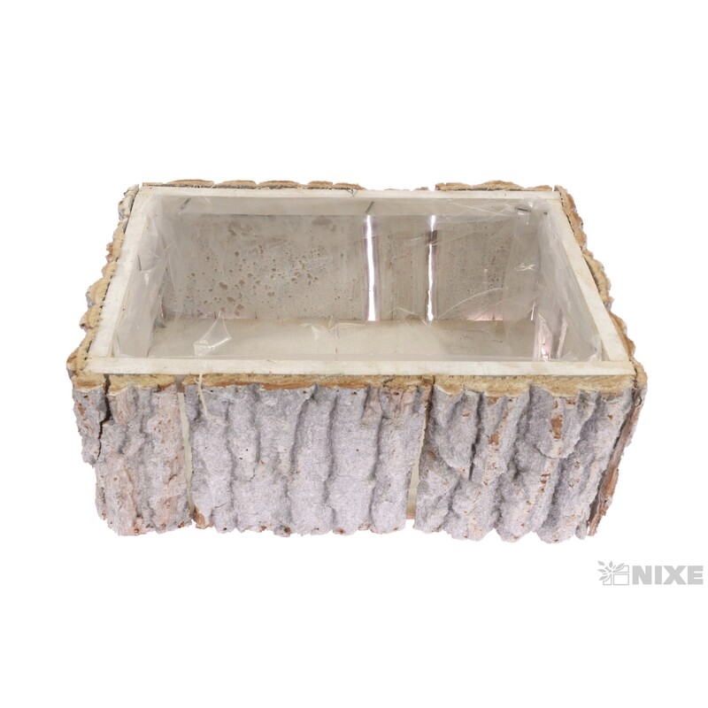 OBAL KŮRA OBDÉLNÍK 28x19x12cm*BÍLÁ