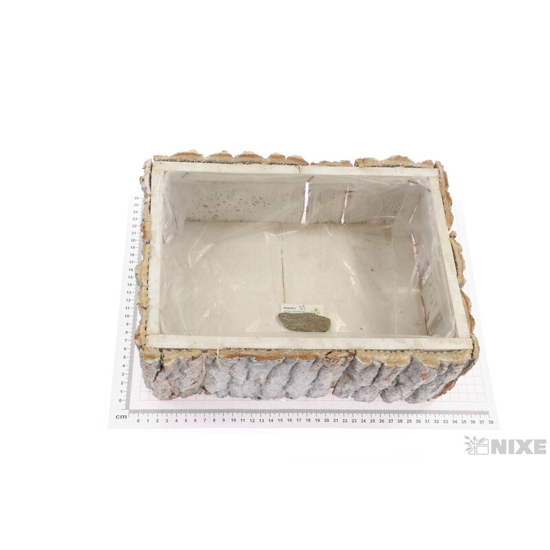 OBAL KŮRA OBDÉLNÍK 28x19x12cm*BÍLÁ