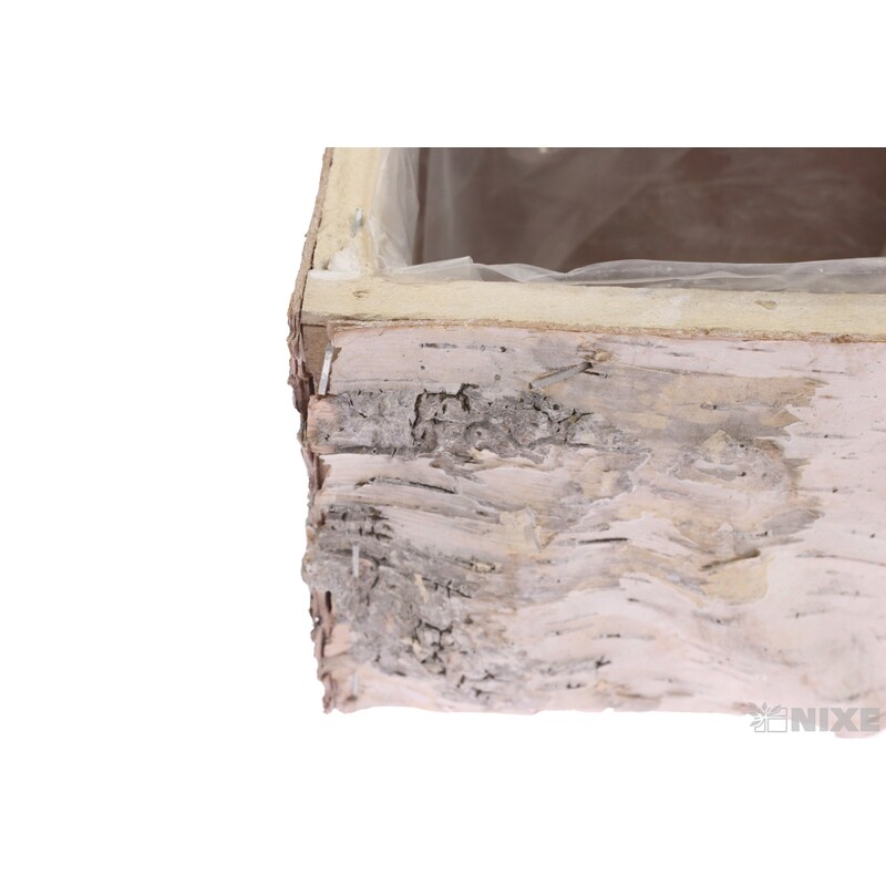 OBAL KŮRA OBDÉLNÍK 27x10x10cm*BÍLÁ