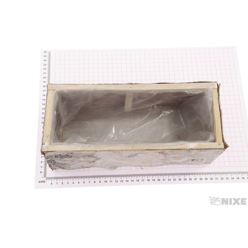 OBAL KŮRA OBDÉLNÍK 27x10x10cm*BÍLÁ