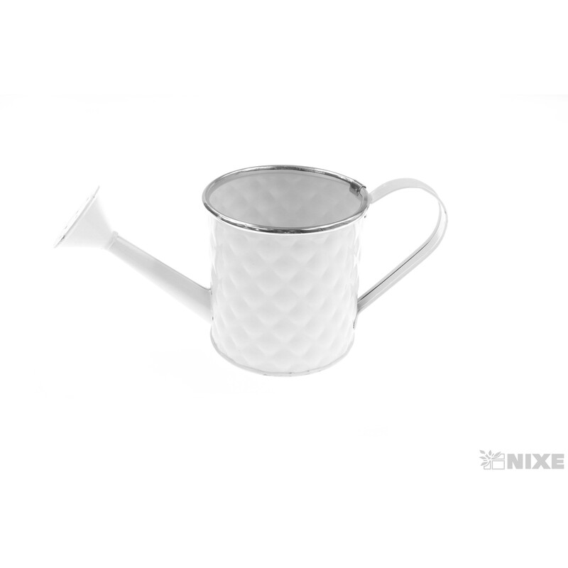 PLECHOVÁ KONEV 10x10cm*BÍLÁ