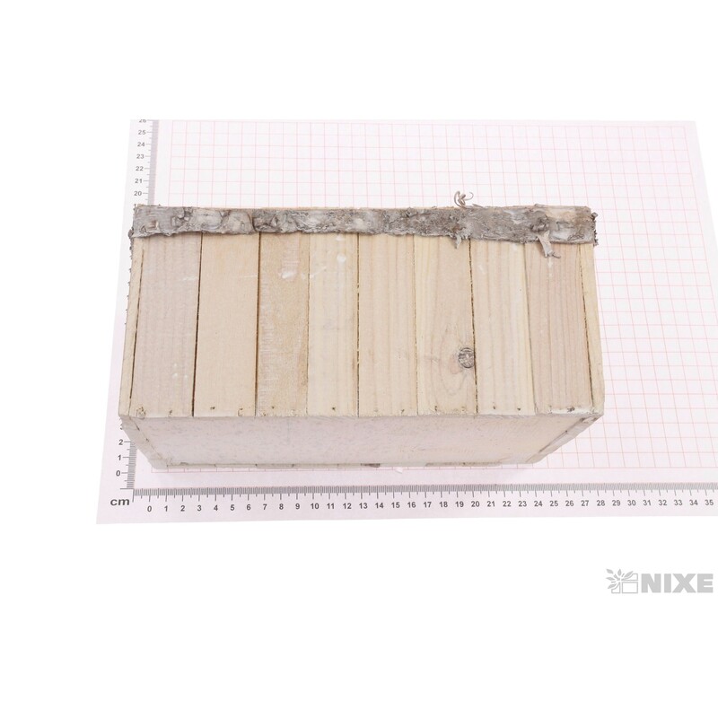 OBAL DŘEVO 22x12x10cm*BÍLÁ