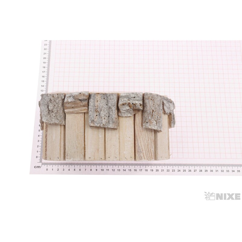 OBAL DŘEVO OVÁL 18x07x10cm*BÍLÁ