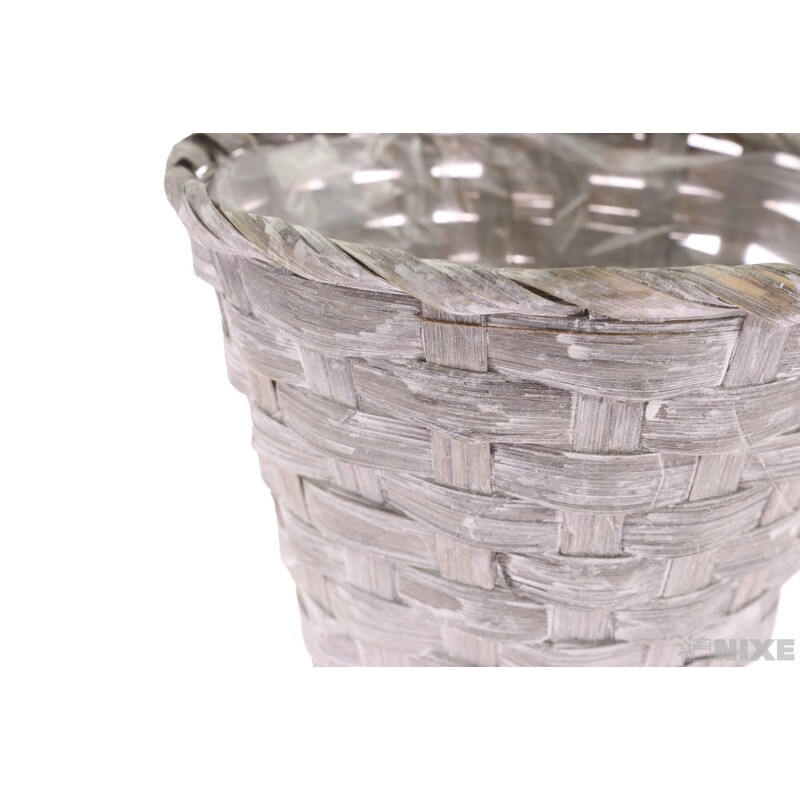 OBAL RATTAN KRUH 12x12cm*ŠEDÁ