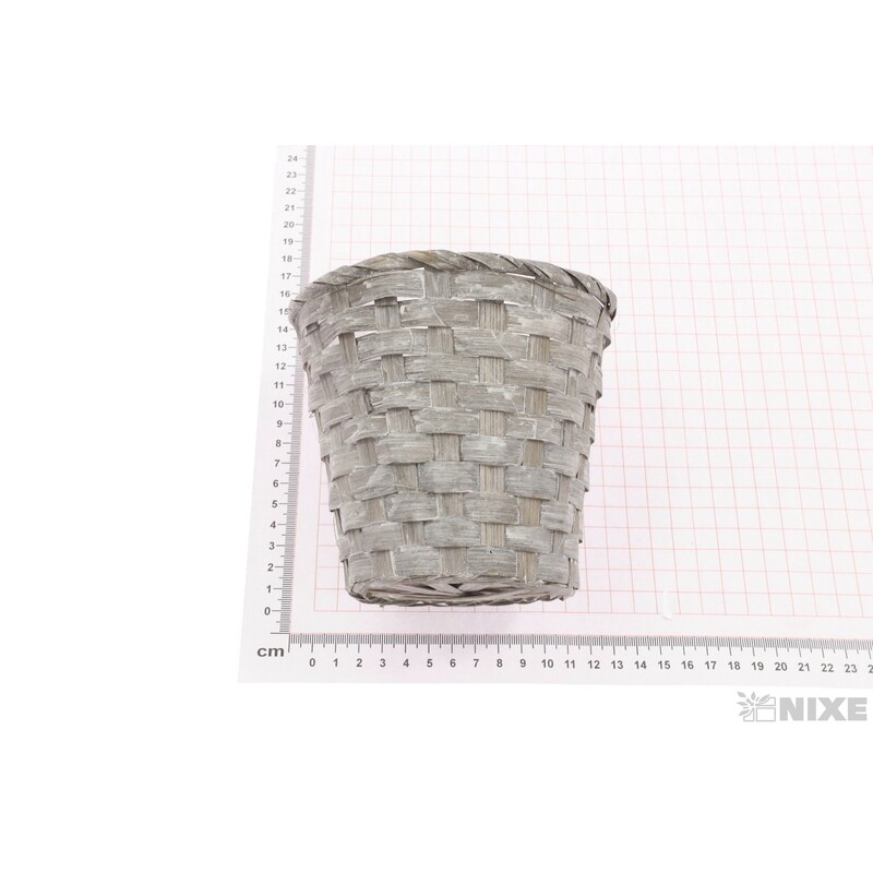 OBAL RATTAN KRUH 12x12cm*ŠEDÁ