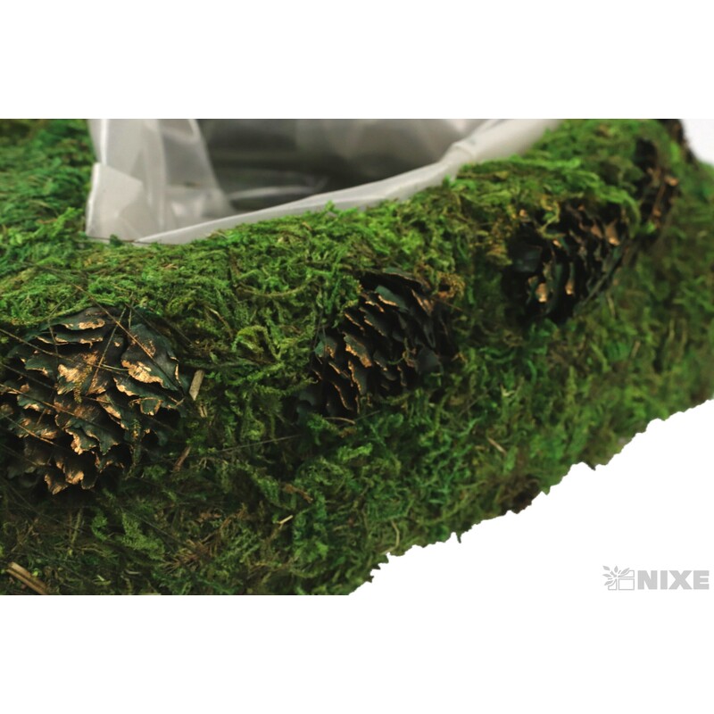 SRDCE RÉVA 33x25cm*ZELENÁ+HNĚDÁ