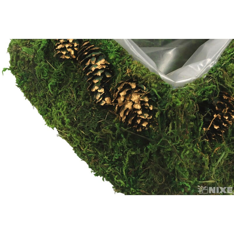 SRDCE RÉVA 23x24cm*ZELENÁ+HNĚDÁ