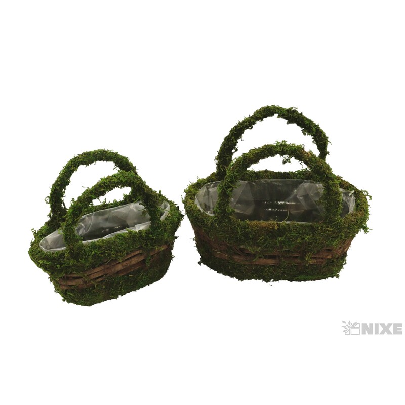 TAŠKA RÉVA 2ks 19x07x8 23x11x10cm*ZELENÁ+HNĚDÁ