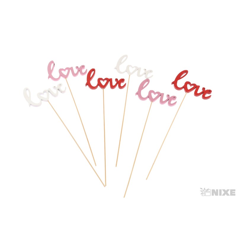 ZÁPICH D LOVE 7,5x5,5x26cm 6ks*MIX BAREV