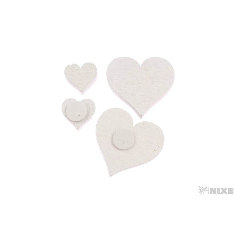 SRDCE NALEP. 1-2,5cm 12ks*BÍLÁ