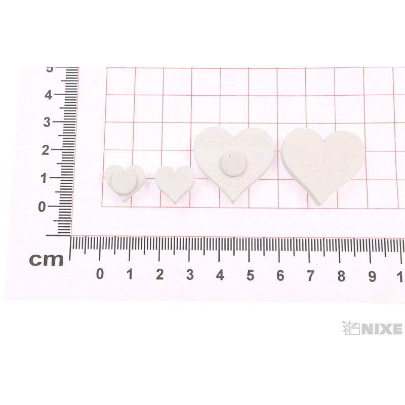 SRDCE NALEP. 1-2,5cm 12ks*BÍLÁ