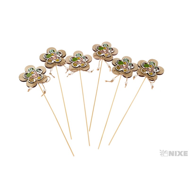 ZÁPICH D KVĚT 7x25cm 6ks*MIX BAREV