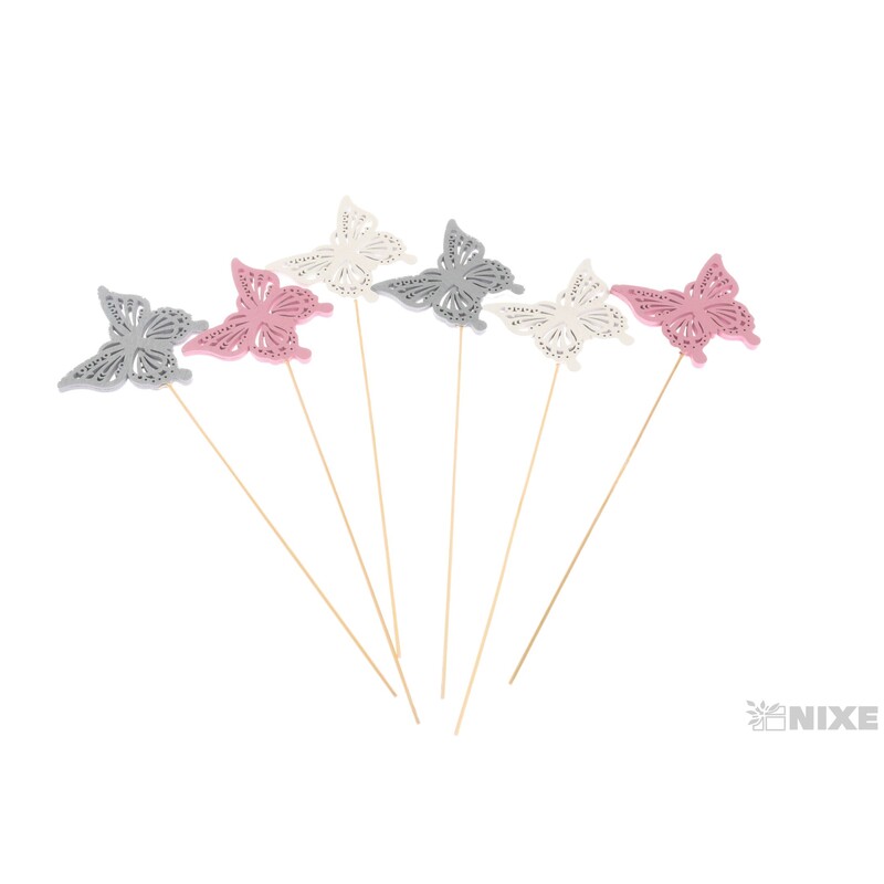 ZÁPICH D MOTÝL 7x25cm 6ks*MIX BAREV