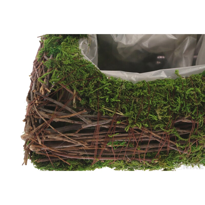 KABELKA RÉVA 12x10x8cm*ZELENÁ+HNĚDÁ