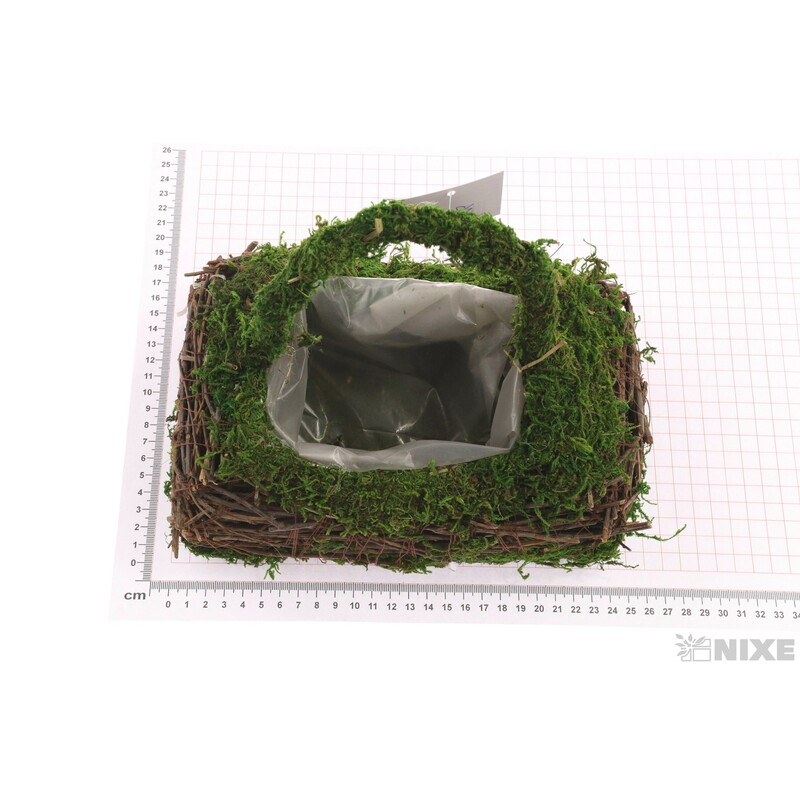 KABELKA RÉVA 12x10x8cm*ZELENÁ+HNĚDÁ