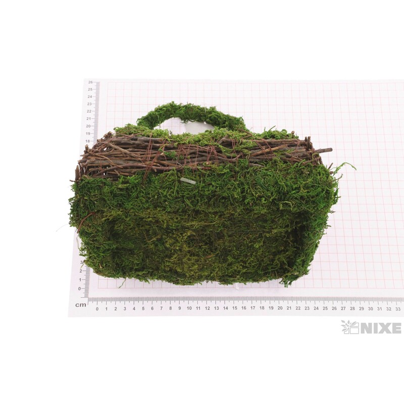 KABELKA RÉVA 12x10x8cm*ZELENÁ+HNĚDÁ